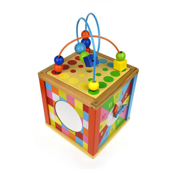 5 in 1 wooden activity cube