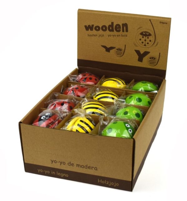 Learn to yo-yo with our cute Wooden Insect Yo-Yo!