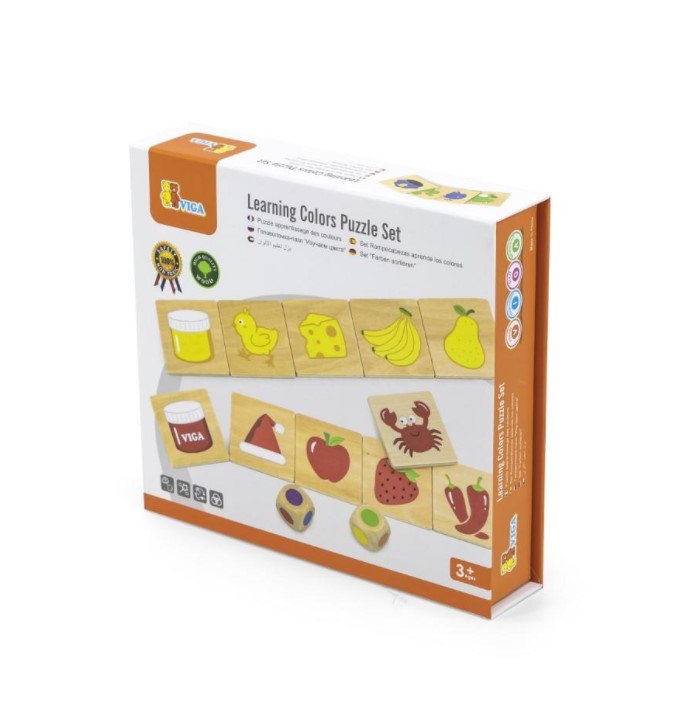 Learn about colours with our wooden Learning Colours Puzzle Set!