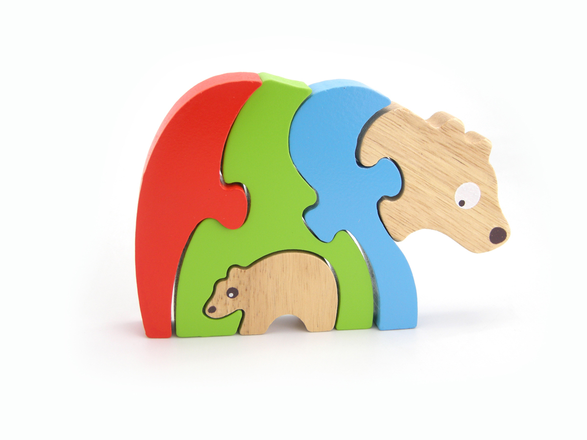 Stack the pieces of this Stacking Bear Jigsaw Puzzle!