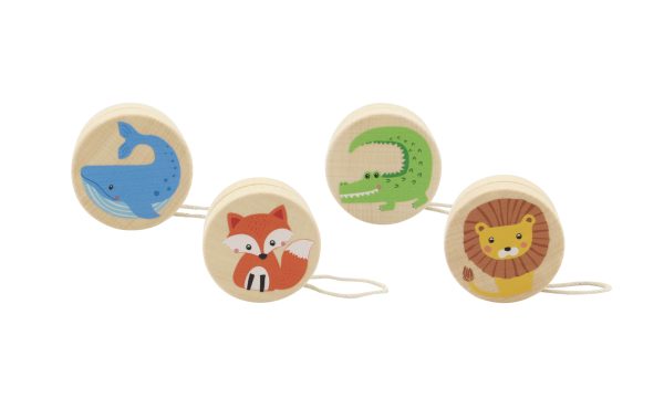 Learn how to yo-yo with the Wooden Animal Yoyos!