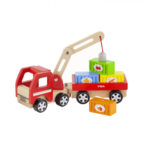 Wooden Crane Truck